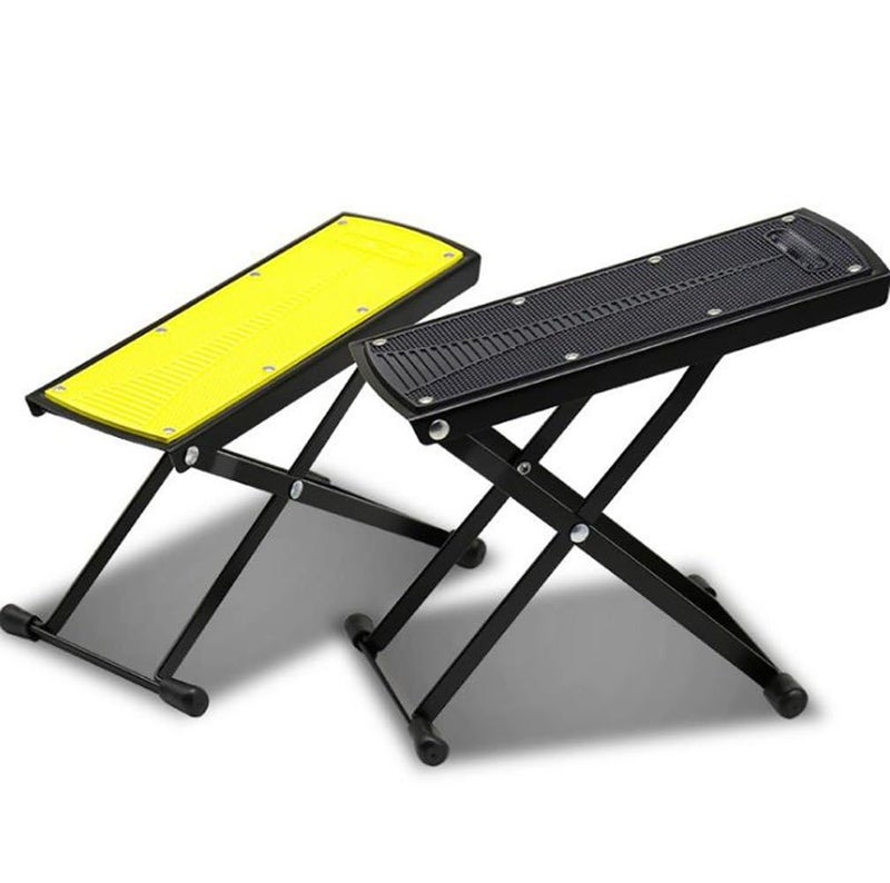 SOLARAE Guitar Footstool, Six Positioning Height Adjustable Folding Guitar Foot Rest, High-grade Metal Bracket and Non-slip Rubber Guitar Pedal for Classical/Acoustic/Electric Guitar (Black) " - Image 5