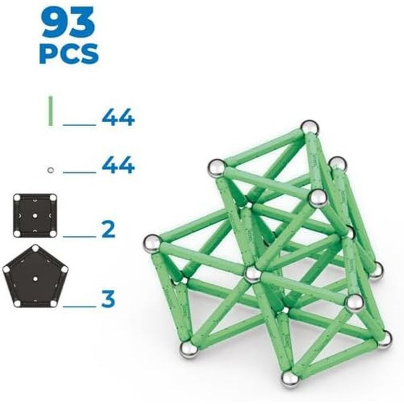 جيوماغ ألقضبان المغناطيسية المضيئة في الظلام 93 قطعة - 339 - Image 3