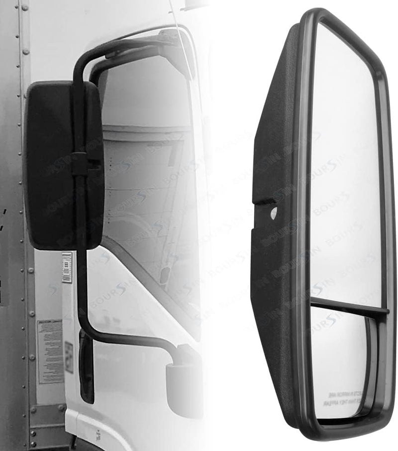 Boursin Outside View Door Mirror For ISUZU NPR NPR-HD NQR NRR GMC Chevrolet W3500 W4500 W5500 Truck 2008-2023 Black Passenger Side - Image 5