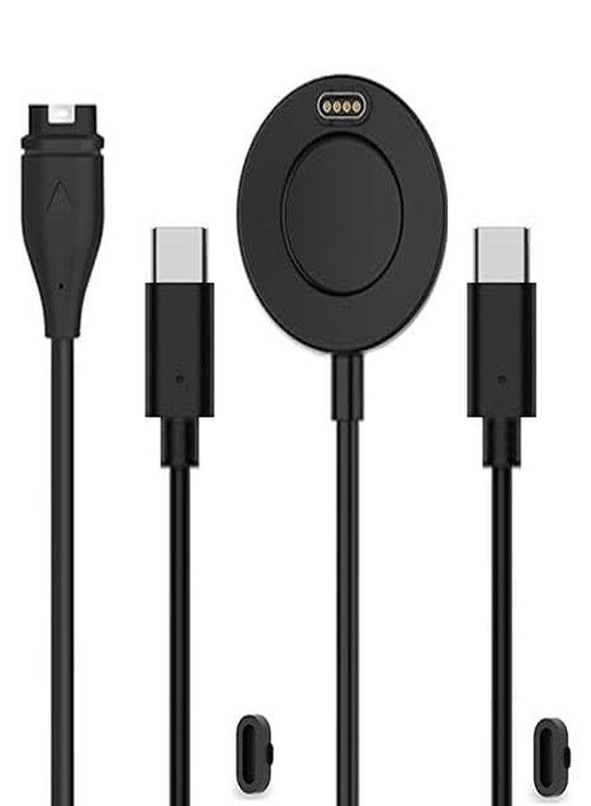 Xininyia [2-Pack] Type C Chargers Compatible for Garmin Venu 4 41mm/45mm, UCB-C Charging Cable & Dock & Port Protector - Image 1