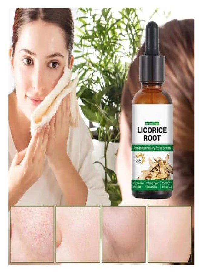 Annma Products سيروم الوجه بخلاصة عرق السوس من منتجات آنما® لتفتيح البشرة وعلاج البقع الداكنة | يوحد لون البشرة | مرطب ومعزز للإشراقة | سيروم طبيعي خفيف الوزن للوجه للنساء والرجال | 30 مل - Image 3