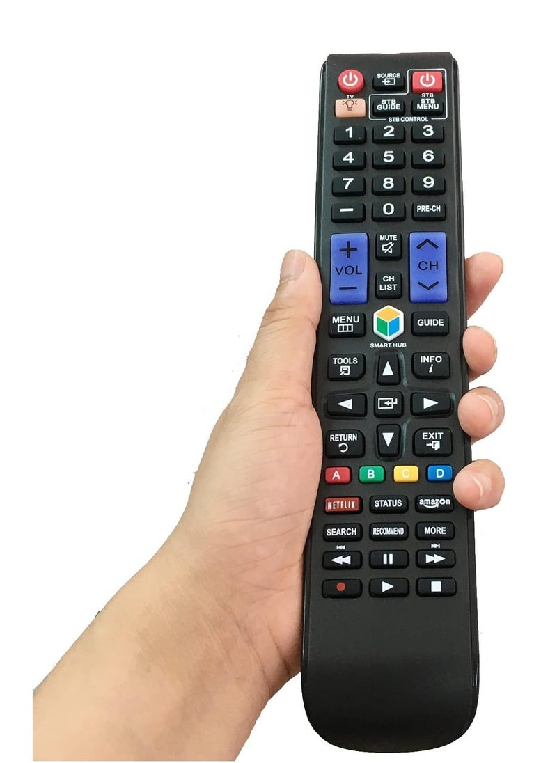 Generic New Replacement Remote Control, Remote Control Fit, Universal Remote Control Compatible with Samsung UN48J5000 UN50J5000 UN40J6200AF UN48J6200AF UN50J6200AF Smart 3D LED HDTV TV  - Image 3