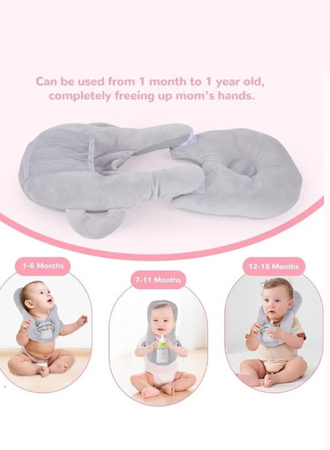 Adjustable Baby Bottle Holder for Self Feeding Cushion and Propper for Baby Bottle Baby Feeding Pillow Bottle Holder for Baby self Feeding Newborn Essentials Baby Self Feeding Pillow  - Image 2