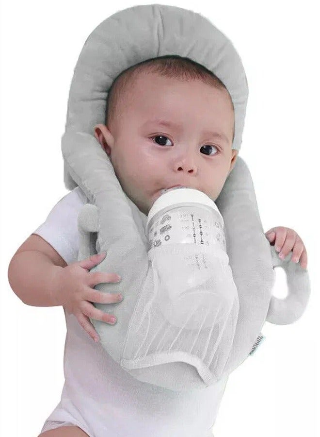 Adjustable Baby Bottle Holder for Self Feeding Cushion and Propper for Baby Bottle Baby Feeding Pillow Bottle Holder for Baby self Feeding Newborn Essentials Baby Self Feeding Pillow  - Image 5