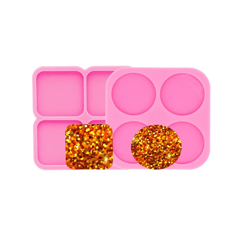 AMZTOART Super Glossy Resin Mold Phone Grip Epoxy Molds Silicone Molds for Badge Reel DIY Telephone Stands Design YMDY0533DY1128