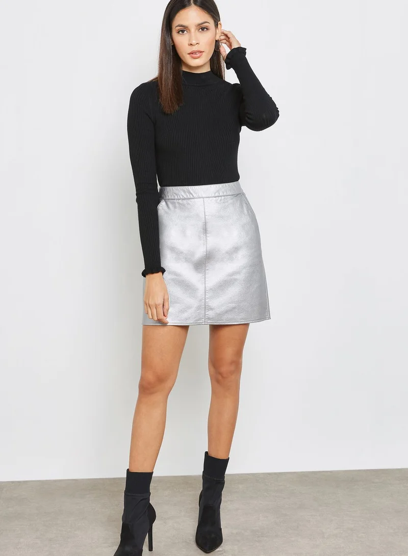 DOROTHY PERKINS Metallic Mini Skirt