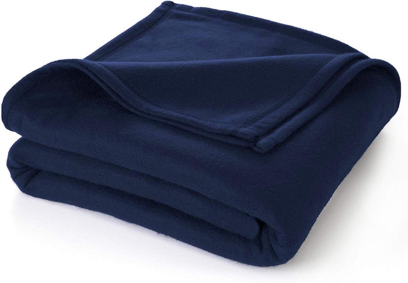 STARNSTYLE Polar Fleece Blanket Warm Cozy Premium Fleece Blanket Blanket for Single Bed Sofa Camping Travel and Cold Nights Lightweight Blanket Single Bed 90x60 Inches Blue