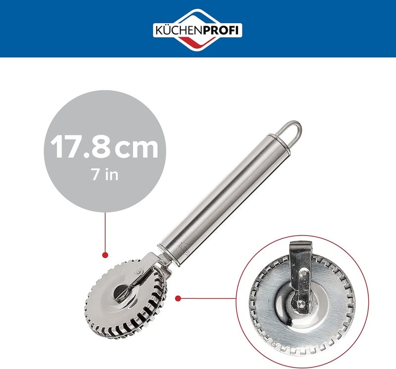 Küchenprofi Ravioli Cutter, 18/10 Stainless Steel Pastry and Pasta Cutting Wheel, Perfect for Cutting, Sealing, and Crimping Fresh Pasta and Pastry Dough - Image 2