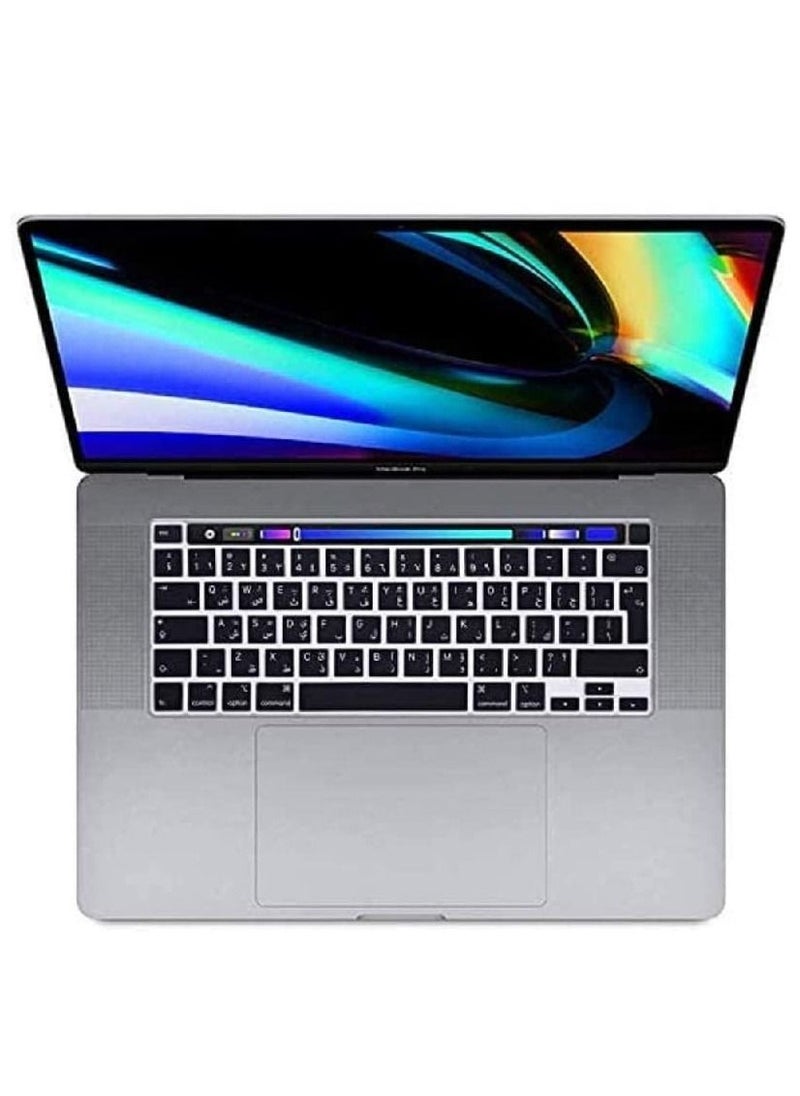 AMM - UK Layout Arabic English Protective Keyboard Cover For MacBook New Pro 13 and 16-Inch Black - Image 1
