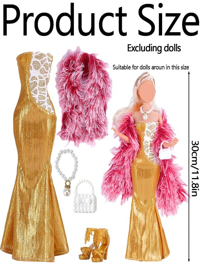 CartHome Doll Dress,Doll Clothes,Accessories,Role Playing Costumes Suitable for Storytelling and Decorating Parties Tea Party Games and Activities Suitable as Gifts for Kids - Image 2