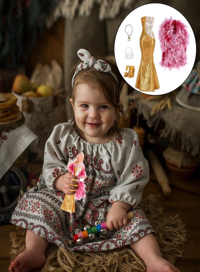 CartHome Doll Dress,Doll Clothes,Accessories,Role Playing Costumes Suitable for Storytelling and Decorating Parties Tea Party Games and Activities Suitable as Gifts for Kids - Image 5