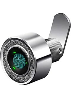Fingerprint Drawer Lock, 30MM Cabinet Locks, 20 Fingerprints Rechargeable Keyless Furniture Built-in Zinc Alloy Smart Lock for Home Office Gym