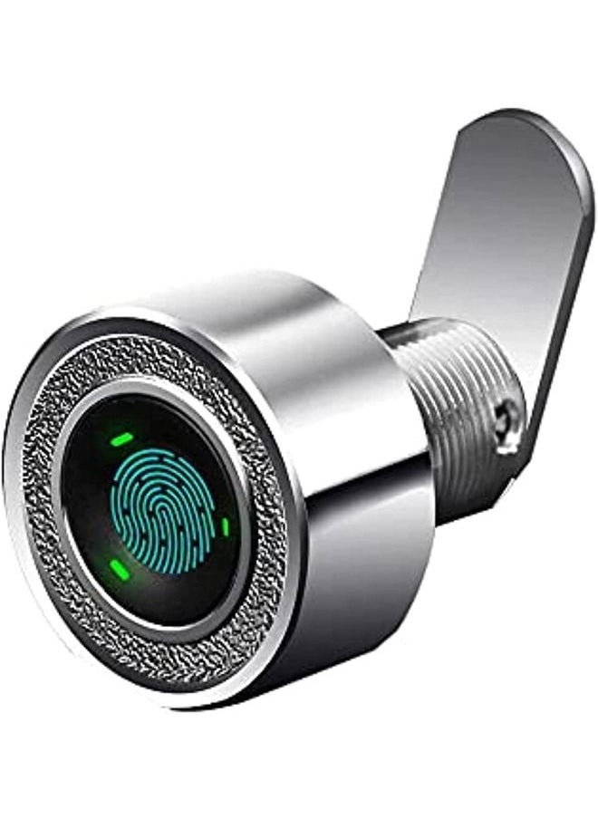 Generic - Fingerprint Drawer Lock, 30MM Cabinet Locks, 20 Fingerprints Rechargeable Keyless Furniture Built-in Zinc Alloy Smart Lock for Home Office Gym - Image 1