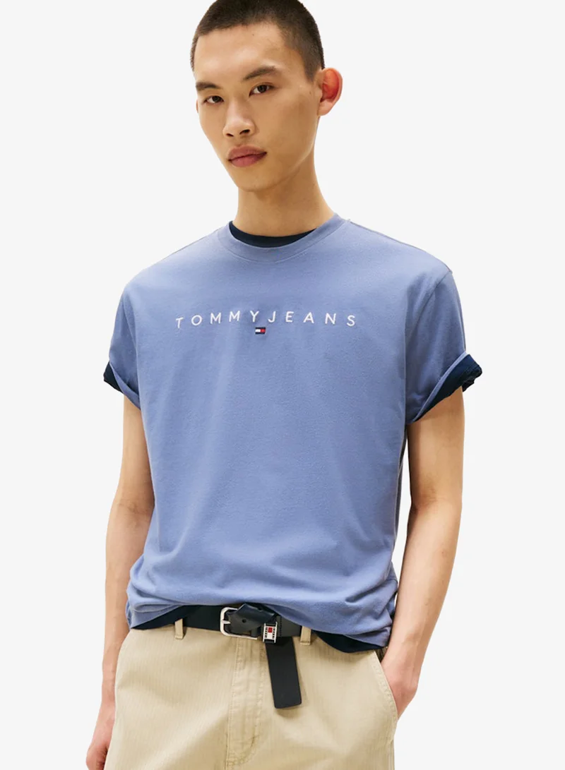 TOMMY JEANS Logo Regular Fit Crew Neck T-Shirt