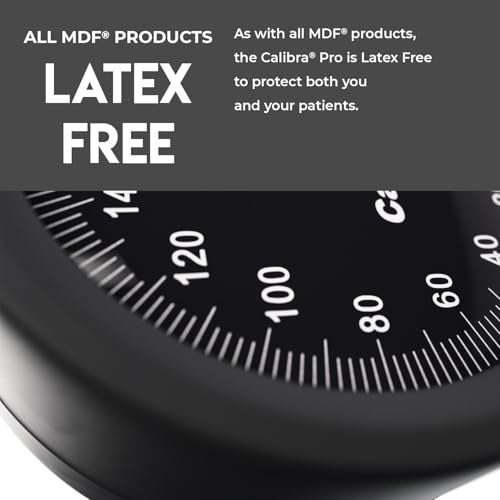 MDF Instruments, Extra Large Gauge Calibra Pro Aneroid Sphygmomanometer with Shock Guard & Adult Sized Cuff Included, Lifetime Calibration, Black Dial, Black Cuff, MDF808B11 - Image 4