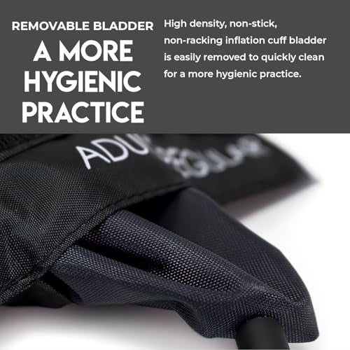 MDF Instruments, Extra Large Gauge Calibra Pro Aneroid Sphygmomanometer with Shock Guard & Adult Sized Cuff Included, Lifetime Calibration, Black Dial, Black Cuff, MDF808B11 - Image 5