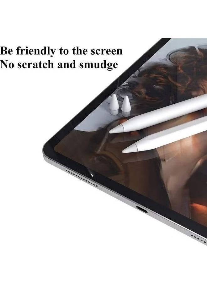 ماركة غير محددة - مجموعة نصائح بديلة من 4 قطع مناسبة لقلم Apple Pencil 1st و 2nd الجيل الأبيض ، قلم عالي الحساسية مثل iPencil Nib لا تبلى بلا ضوضاء طرف قلم تحكم دقيق لقلم iPad Pro - Image 1