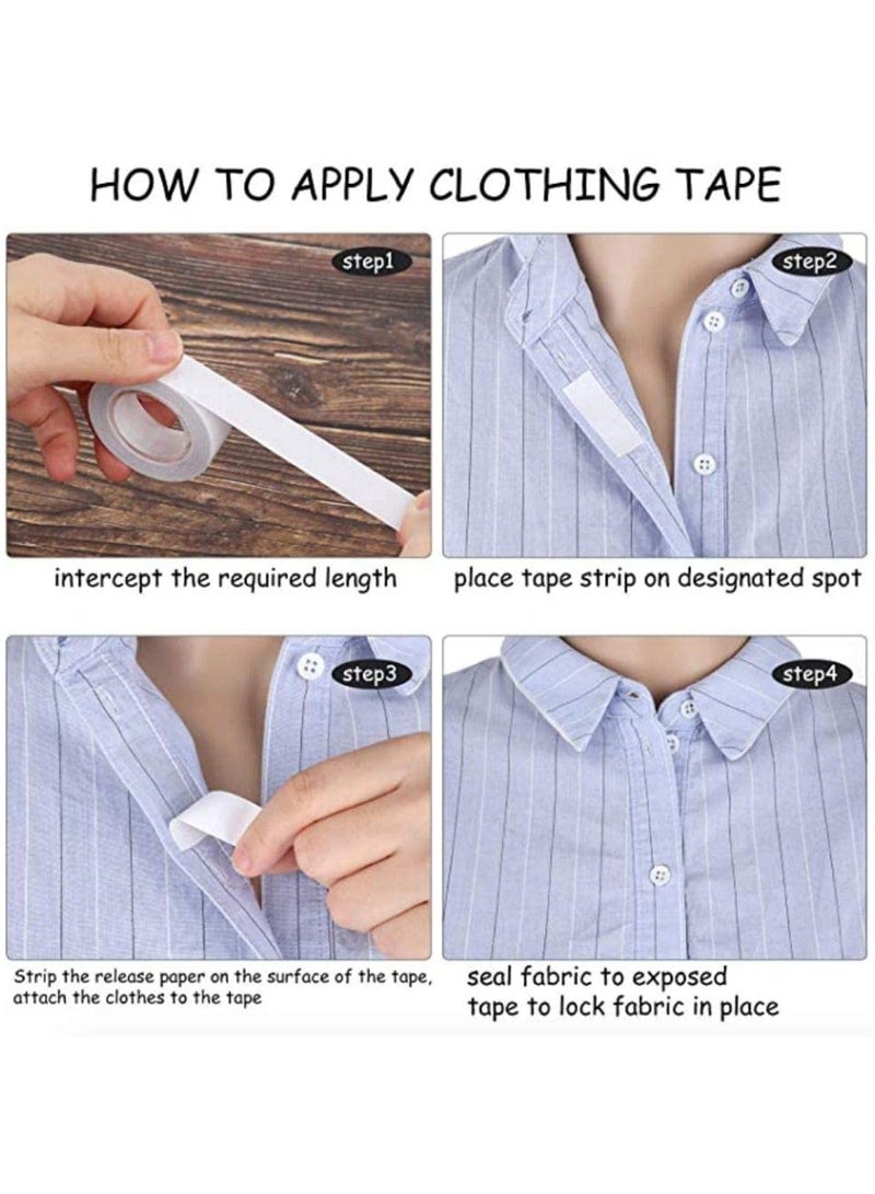 Glamroot Double Sided Disposable Fashion Clear Tape for Clothes Lingerie With Dispenser - Image 2