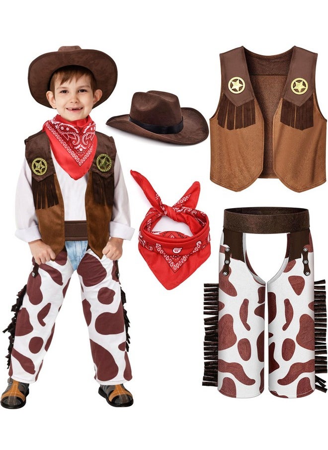 Kids Cowboy Costume Boys Halloween Dress Up Cosplay Set Birthday Party Role Play Western Pants Outfit Hat Accessories - pzsku/Z6FA1160855FF4690CDD5Z/45/_/1734347933/83fd3c07-b7af-40e8-b42d-663ea04b0af1