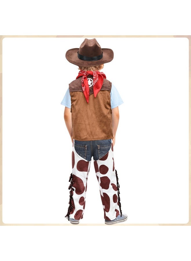 Kids Cowboy Costume Boys Halloween Dress Up Cosplay Set Birthday Party Role Play Western Pants Outfit Hat Accessories - pzsku/Z6FA1160855FF4690CDD5Z/45/_/1734347958/164dd03c-1567-4d75-aa40-dca28df857ea