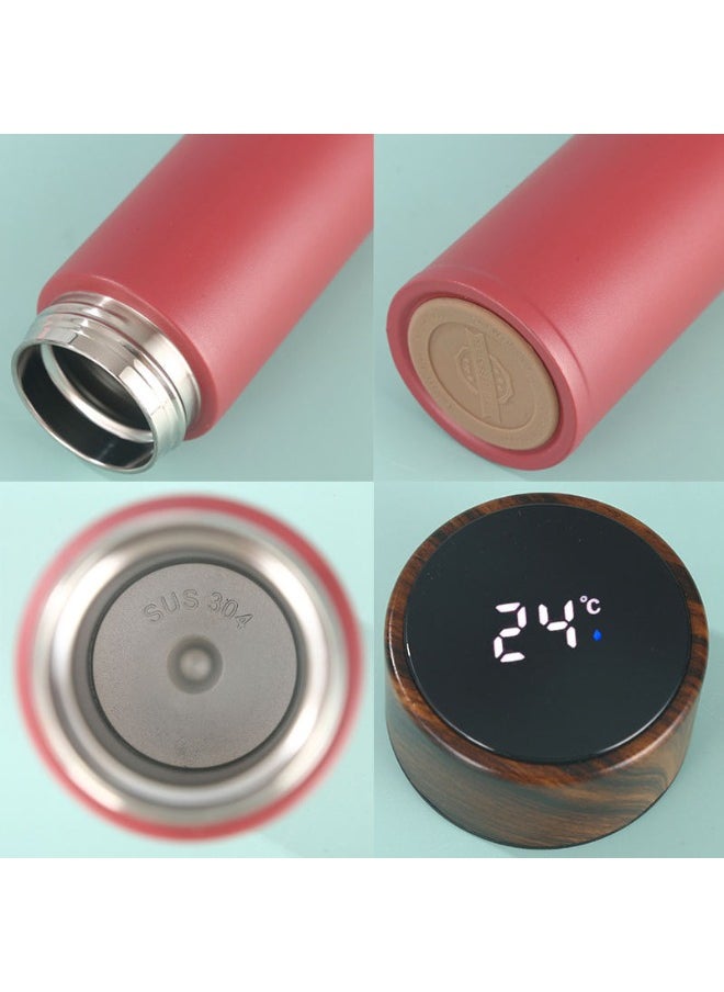 Generic - Flask Smart Temperature Display Baby Kids Water Bottle Insulated Thermal Digital Thermo Stainless Steel Vacuum Drink Flasks Warmer Hot & Cold Drink Bottles Coffee Tea Travel Mug 320ml (White) - Image 1