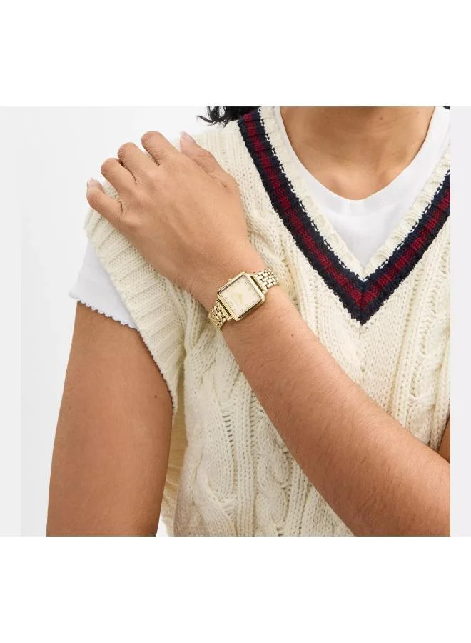 COACH Coach Two Hand Quartz Movement Watch for Women CASS Collection with Gold Colored Stainless Steel Bracelet - 14504495