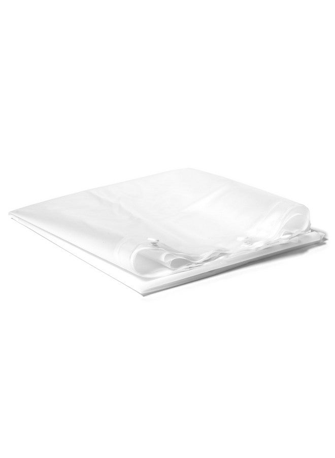 Hookless Hookless It's A Snap! Plastic PEVA Snap-In Replacement Shower Curtain Liner for Hookless Curtain with Sheer Window, 70" x 54", Water-Repellent, Easy Install, Frost  - Image 1