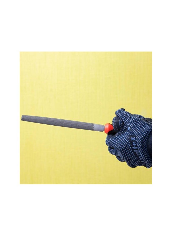GEEPAS - Geepas 8" Half Round File | High-Quality Steel | Ergonomic Rubber Handle | Ideal for Wood, Metal, and Plastic | Model GT59060 - Image 1