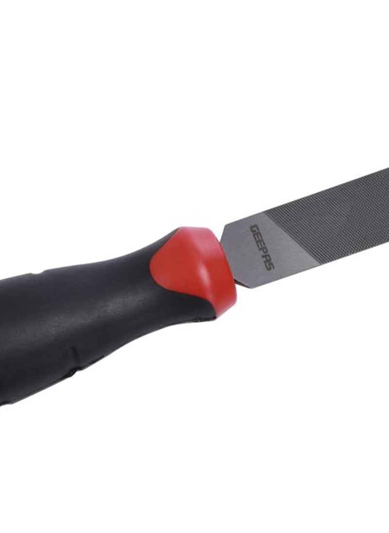 GEEPAS - Geepas 8" Half Round File | High-Quality Steel | Ergonomic Rubber Handle | Ideal for Wood, Metal, and Plastic | Model GT59060 - Image 1