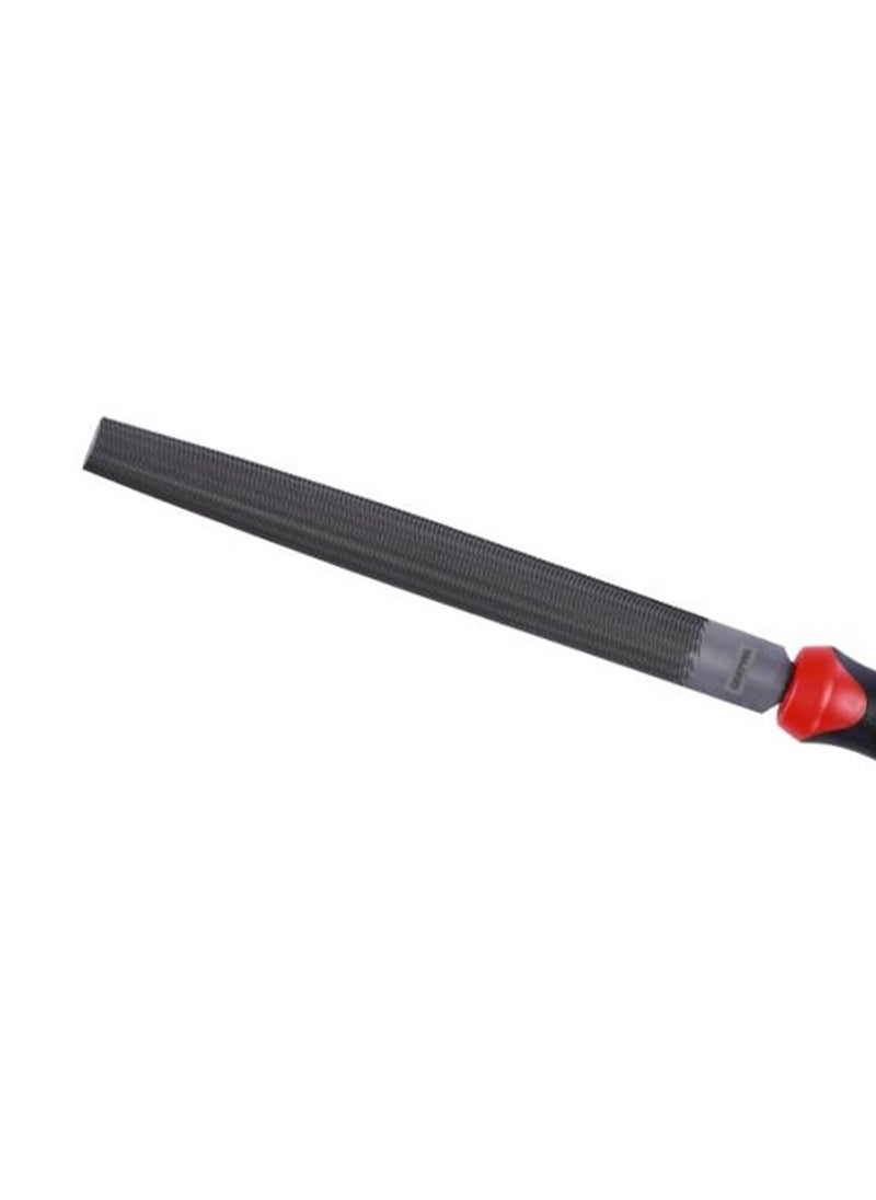 GEEPAS - Geepas 8" Half Round File | High-Quality Steel | Ergonomic Rubber Handle | Ideal for Wood, Metal, and Plastic | Model GT59060 - Image 1