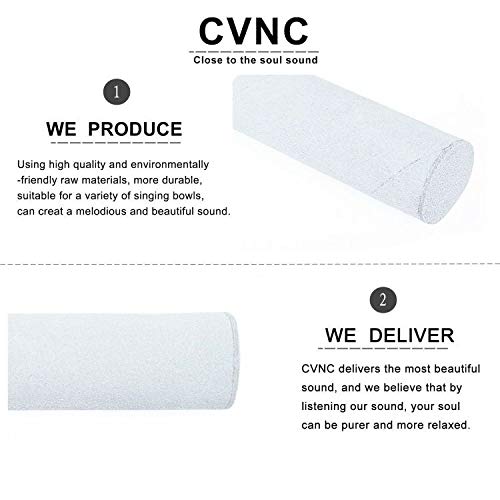 CVNC Suede Mallet for Playing Quartz Crystal Singing Bowl Suede Stick - Image 3