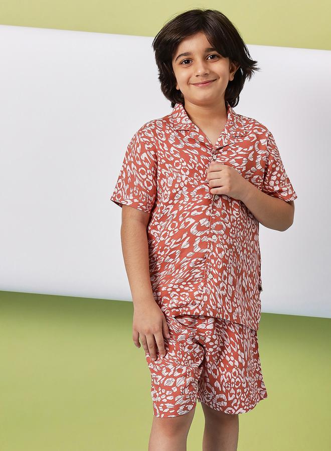 ستايلو بج طقم قميص وشورت بطبعة ستايلو بوغ كاملة - Image 1