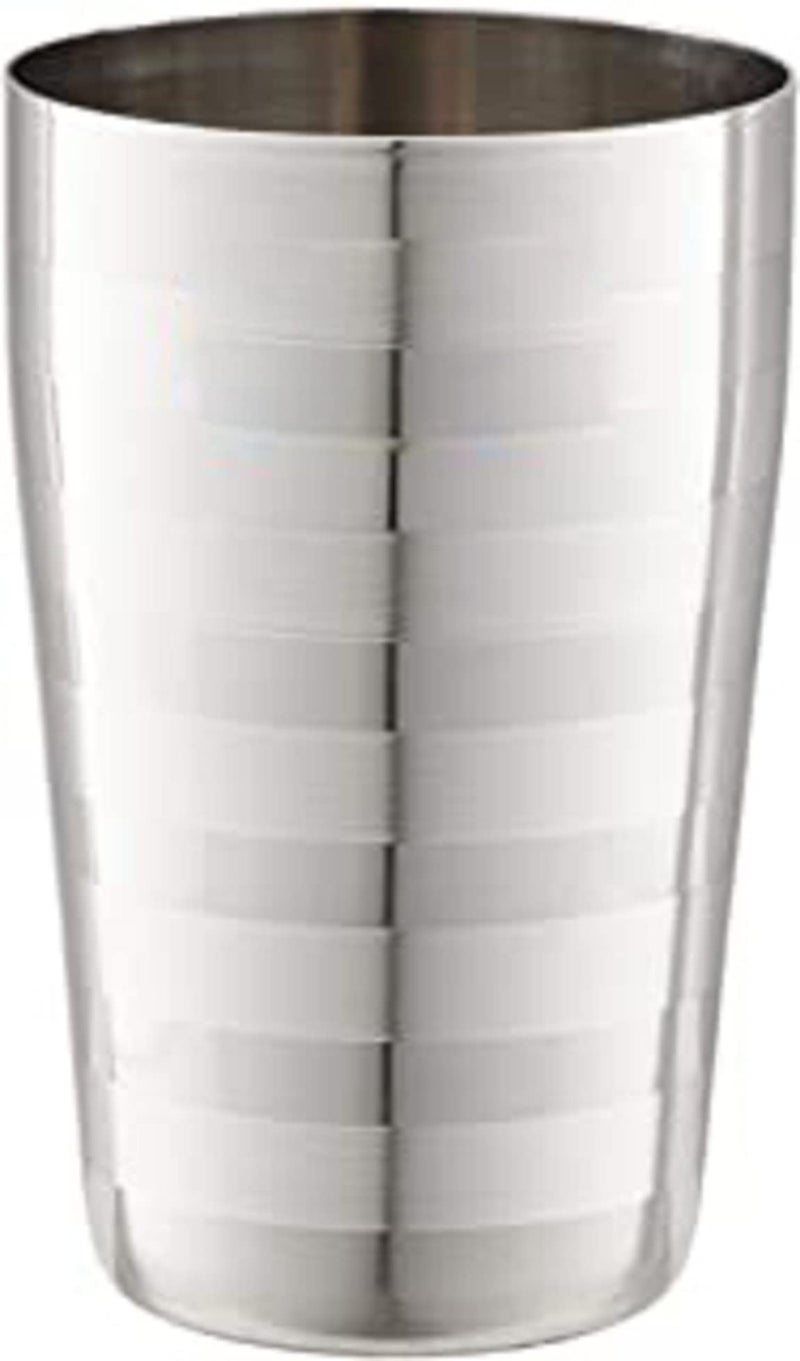 Neelam Stainless Steel 7 22G Diamond Thums Up Glass, 300 ml, Silver - Image 1