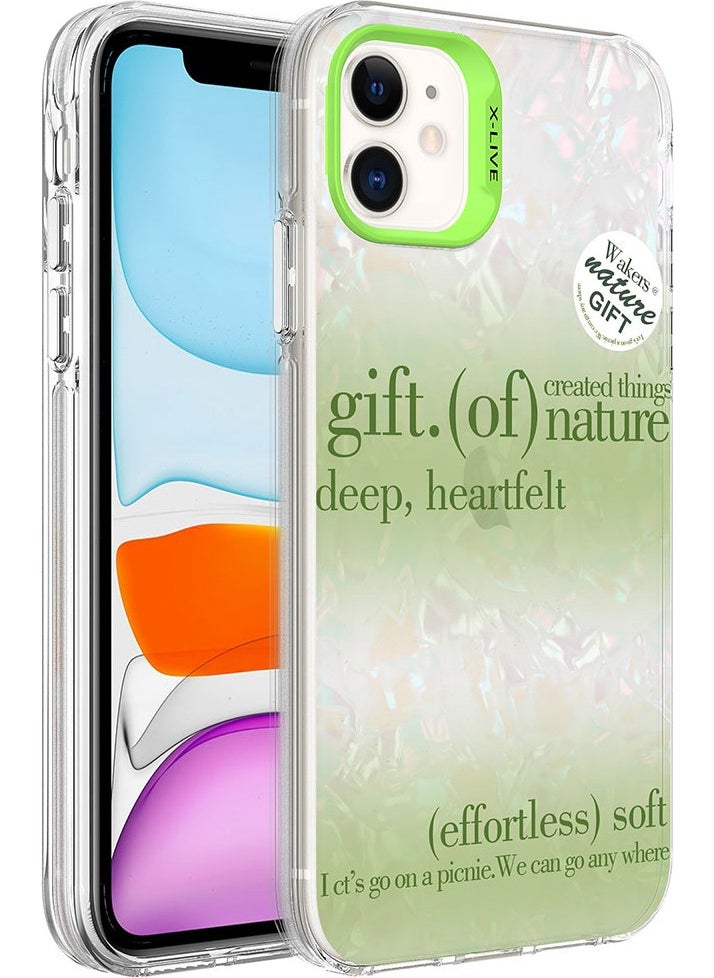 Voyo Apple iPhone 11 Case Marble Patterned Shaped Cover 