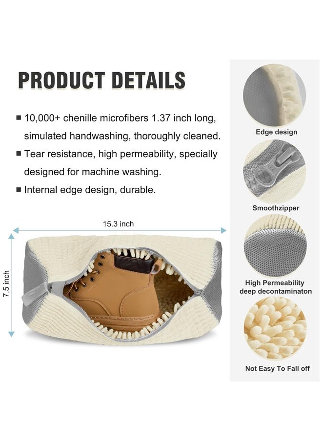 حقيبة تنظيف الأحذية، حقيبة غسيل الأحذية للغسالة والمجفف، حقيبة غسيل الأحذية الرياضية لتنظيف الأحذية البيضاء بزاوية 360 درجة، قابلة لإعادة الاستخدام، مناسبة لمعظم الأحذية والمقاسات (بيج، قطعة واحدة) - pzsku/Z6FA18DC8AC3D572BDDA6Z/45/_/1735285513/a003ad0c-b864-4ece-a268-63dbd3777487