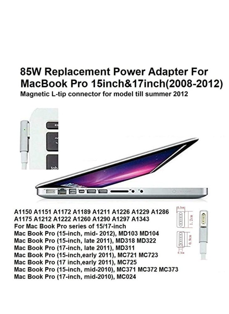 GULFLINK - 85W L-tip Power Adapter For Mac Book Pro 15inch and 17 inch - Image 1