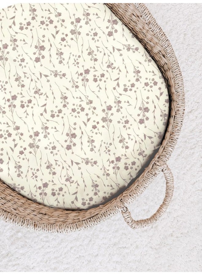 GUNAMUNA Unisex Baby Infant Changing Pad Covers, Ultra Soft and Safe on Skin, Baby Shower, 30" x 18", Posie