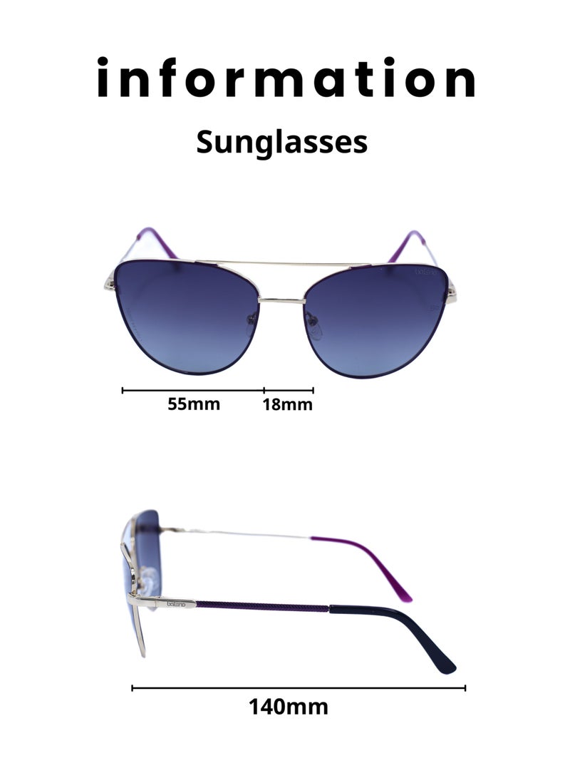 Baleno "Aviator Sunglasses with Polarized UV Protection Lenses – Lightweight, Durable Metal Frame for Men & Women, Perfect for Driving, Travel, and Outdoor Activities"  - Image 5