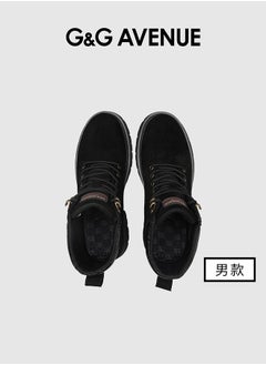 G&G AVENUE Mens Boots Casual Men Martin Boots Casual Handmade Winter Leather Shoes Men Outdoor Ankle Boots Martin Boots  - Image 2