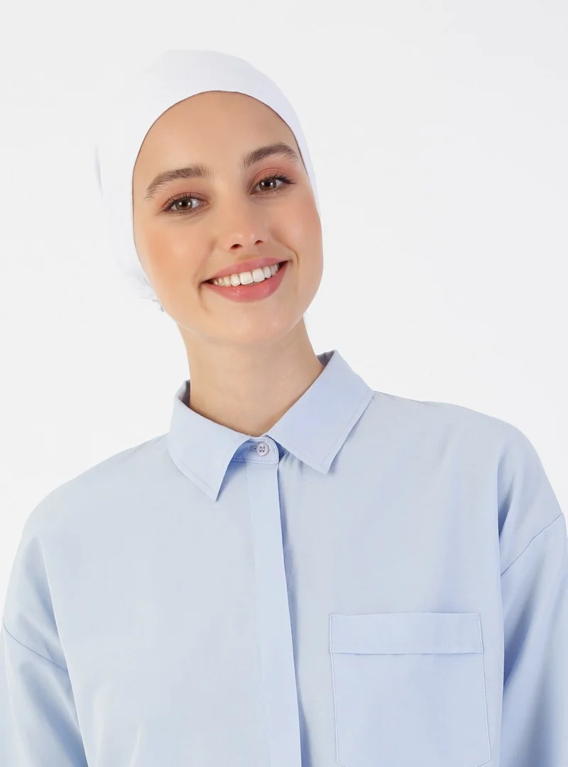 إيكاردين Cotton Wide Size Bonnet - White -