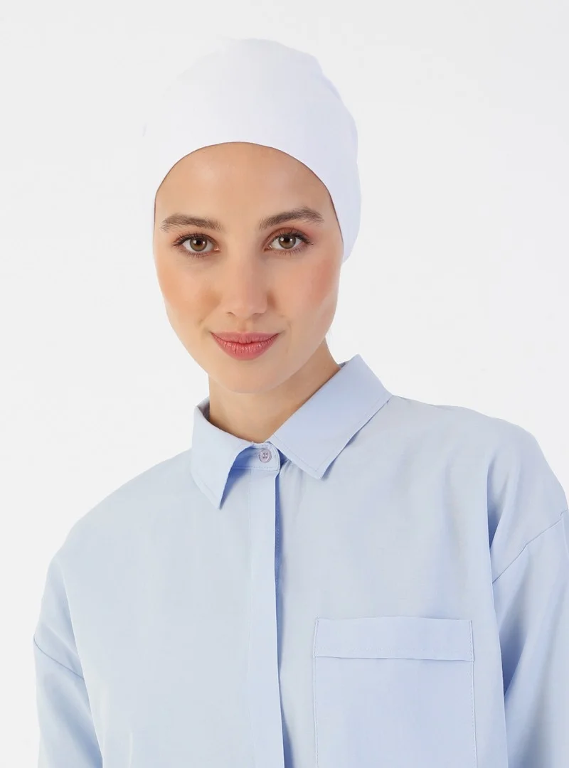 إيكاردين Cotton Wide Size Bonnet - White -