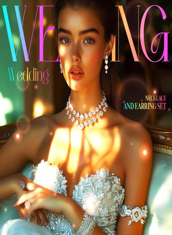 CLOACE Gold Necklace Set Round Pendant Choker Necklaces Earrings Statement Big Jewelry Accessories for Women (Gold) - Image 3