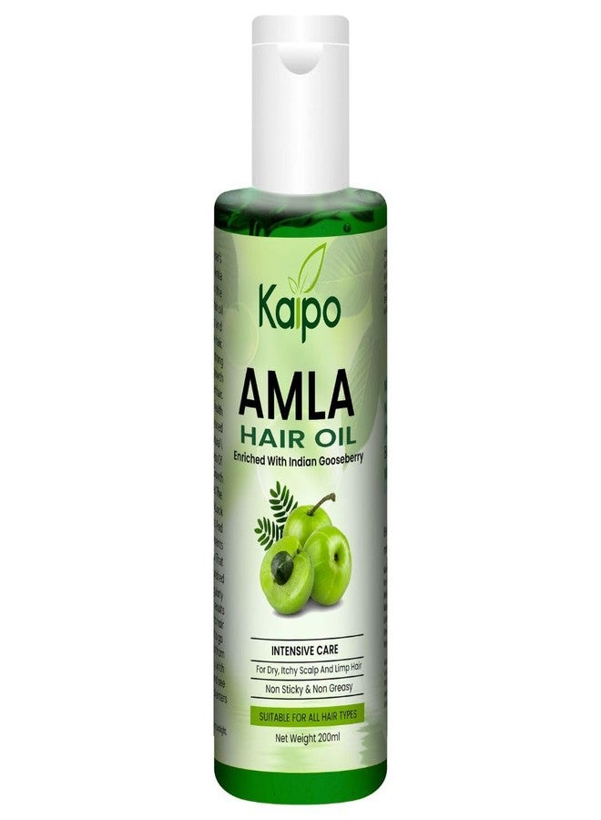 Kaipo Amla Hair Oil for Healthy Hair, Scalp Nourishment, Hair Growth - 100% Pure & Natural (200ml (Pack Of 1)) - Image 2