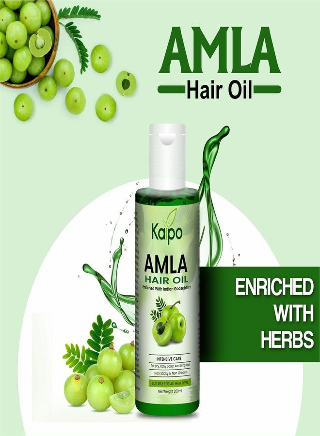 Kaipo Amla Hair Oil for Healthy Hair, Scalp Nourishment, Hair Growth - 100% Pure & Natural (200ml (Pack Of 1)) - Image 3