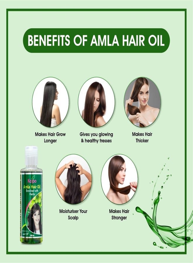 Kaipo Amla Hair Oil for Healthy Hair, Scalp Nourishment, Hair Growth - 100% Pure & Natural (200ml (Pack Of 1)) - Image 5