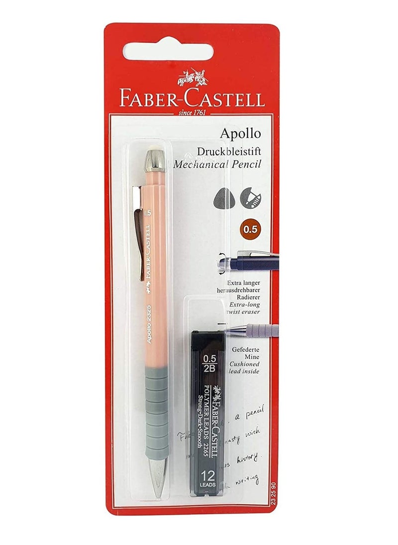 FABER-CASTELL - 0.5mm Tip Mechanical Pencil A Pack of Leads Assorted Colours - Image 1