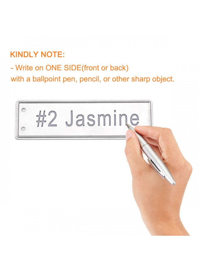 Coolrunner Plant Labels, Aluminum Plant Tags with 6 Inch Wires (100) - Image 2