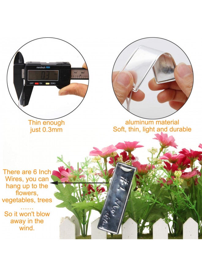 Coolrunner Plant Labels, Aluminum Plant Tags with 6 Inch Wires (100) - Image 3