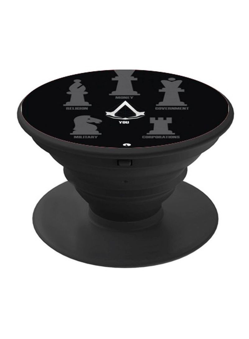 RKN Printed Pop Socket Phone Grip Black/Grey/White - Image 2