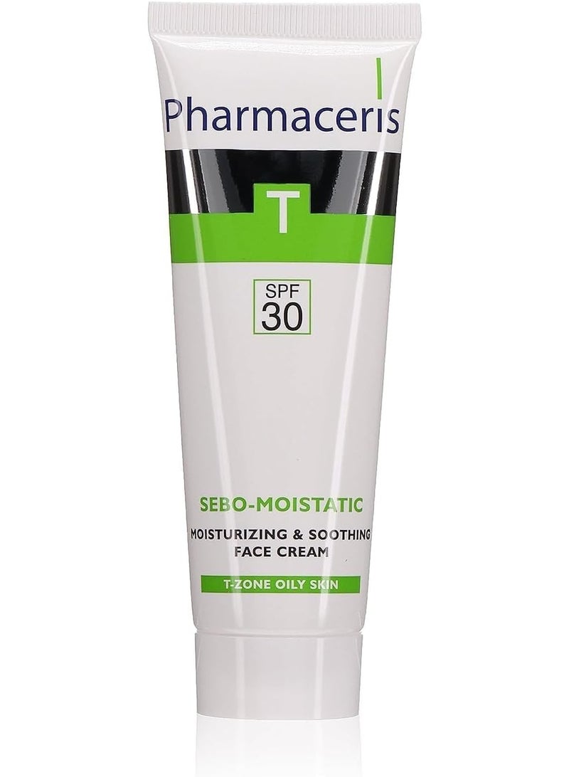 فارماسيريس كريم للوجه من PH مرطب ومهدئ للبشرة الجافة مع حماية من الشمس SPF 30، 50 مل - Image 1